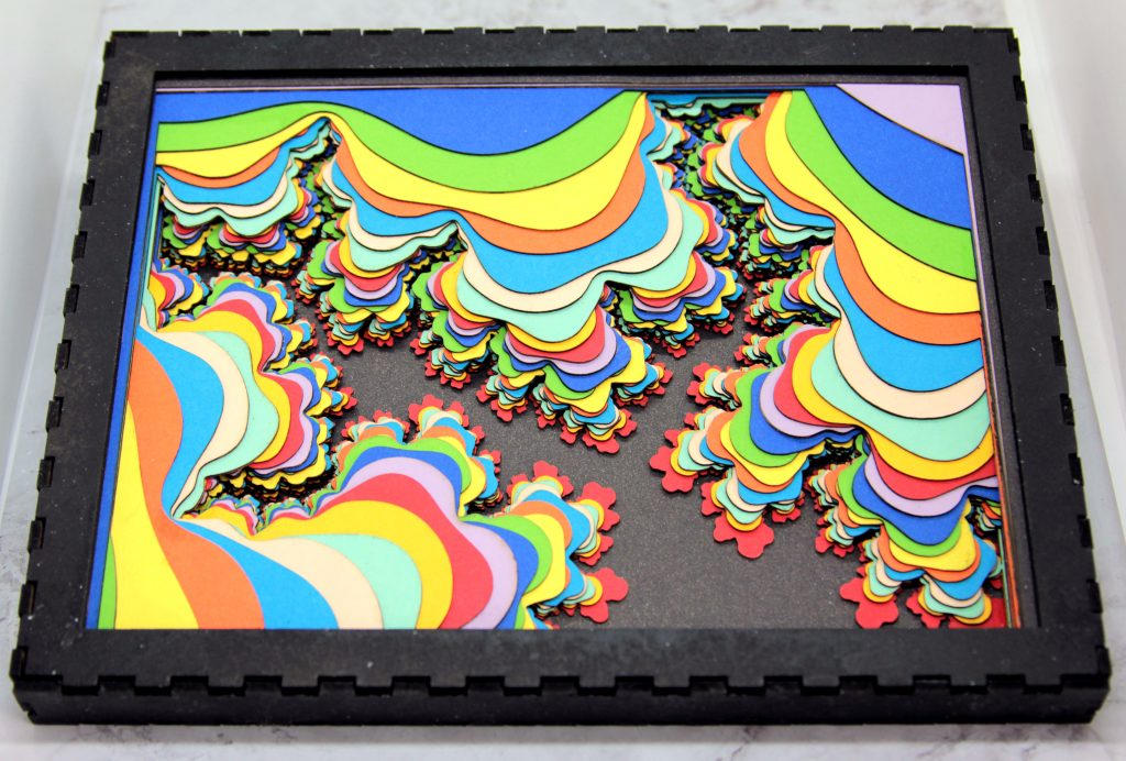Laser cut fractal landscape