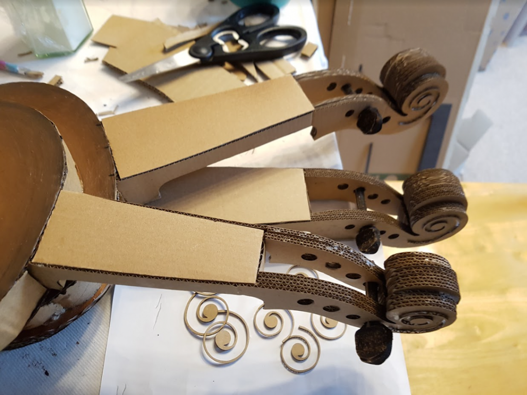 Necks before painting