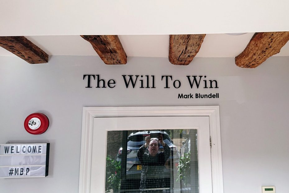 The Will To Win sign
