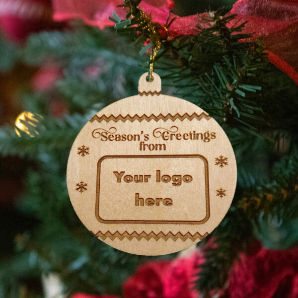 Wooden Xmas bauble